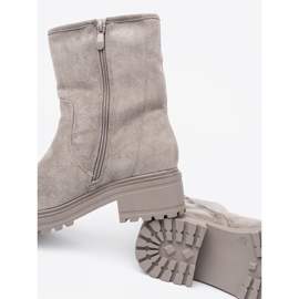 Shelvt Botas cinza confortáveis ​​em uma sola enorme 1