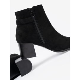 Shelvt Botas pretas elegantes com decoração elegante preto 1