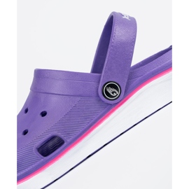 Shelvt Sapatos roxos crocs 1