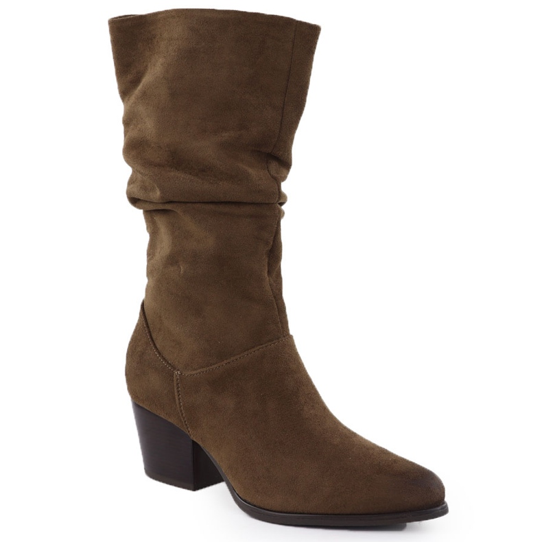 Botas de camurça marrom Vinceza 26-58597 1