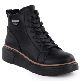 Botas de couro feminino nas cunhas preto filippo dbt6452 1