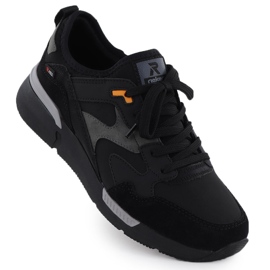 Sapatos esportivos à prova d'água Black Rieker U1403-01 1