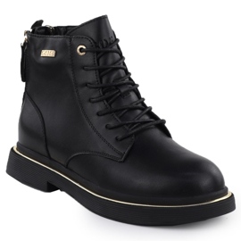 Botas de couro feminino preto goe ss2n4101 1