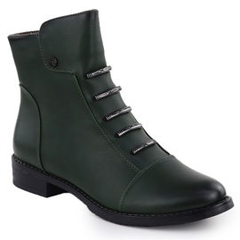 Jezzi Botas verdes femininas ASA62-16 1