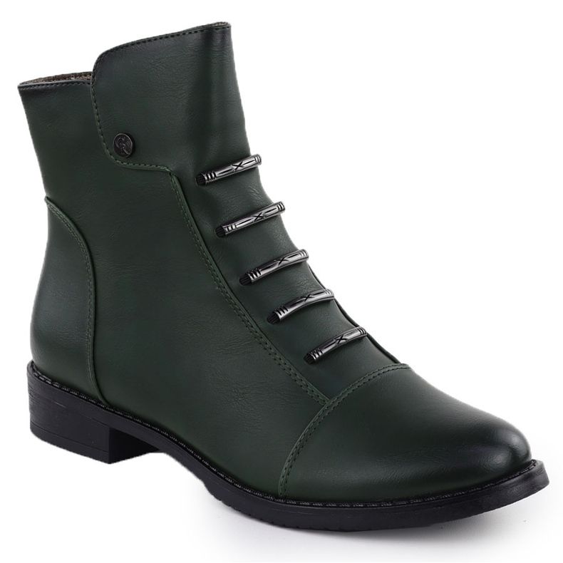 Jezzi Botas verdes femininas ASA62-16 1