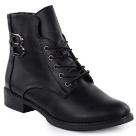 Botas femininas Trabalhadores isolados Black jezzi ASA62-119 1