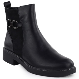 Botas femininas Black Jezzi ASA252-11 1