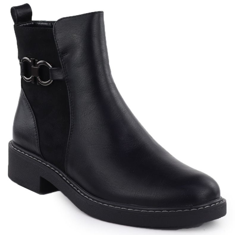 Botas femininas Black Jezzi ASA252-11 1