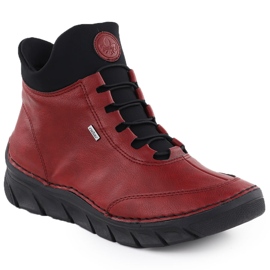 Botas femininas Black Rieker 55069-35 vermelho 1