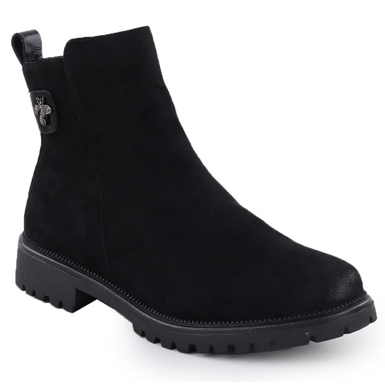 Botas femininas camurça Black Potocki 19314 preto 1