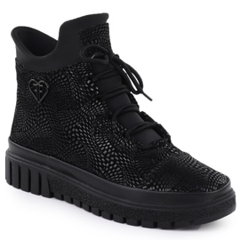 Botas de couro femininas Black Filippo DBT7302 1