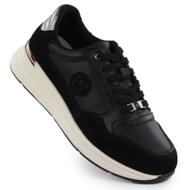 Sapatos de couro feminino preto filippo dp7106/25 1