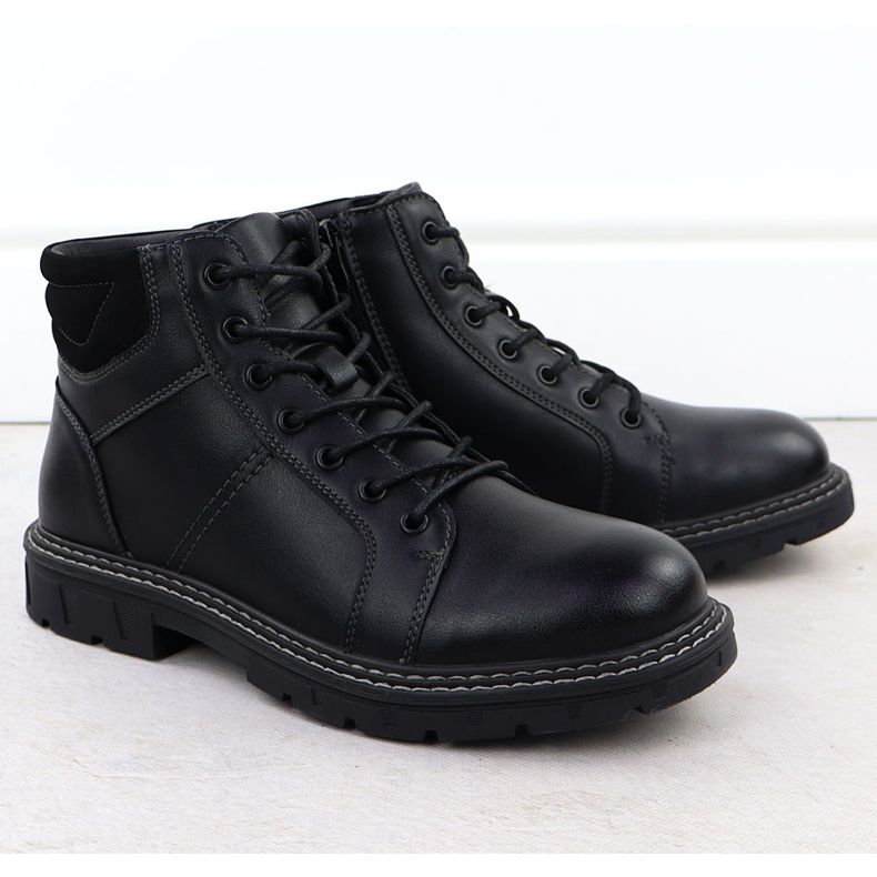 Botas masculinas botas isoladas para sliders pretos VanHorn AN71307 2