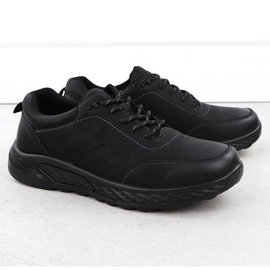 Sapatos masculinos Black UNISOFT 25MN16-9274 2