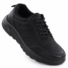 Sapatos masculinos Black UNISOFT 25MN16-9274 1
