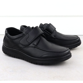 Sapatos de velcro preto Unisoft 24MN16-7510 2