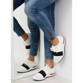 Tênis esportivo branco 16-515 BRANCO / VERMELHO preto 1