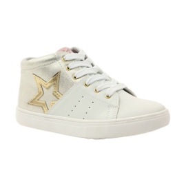 American Club Botins Athletic American com palmilha em pele amarelo branco 1