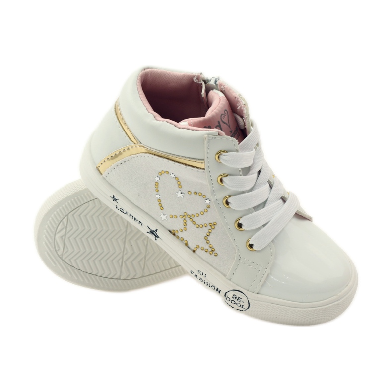 American Club O coração americano da garota esportiva amarelo branco 3