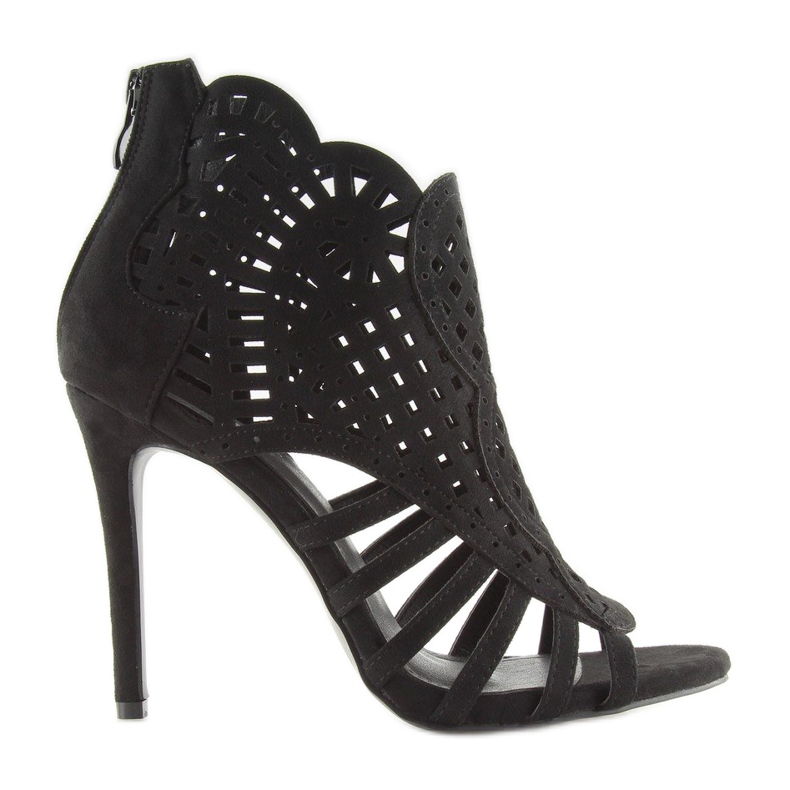 Botas pretas biqueira aberta M286 Preto 1