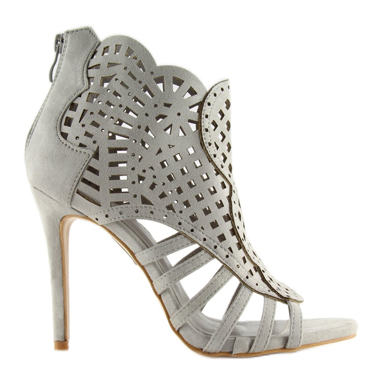 Botas bico aberto cinza bico aberto M286 cinza 1