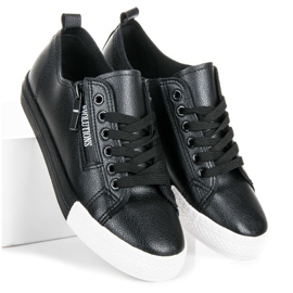 Tênis na plataforma preto 1