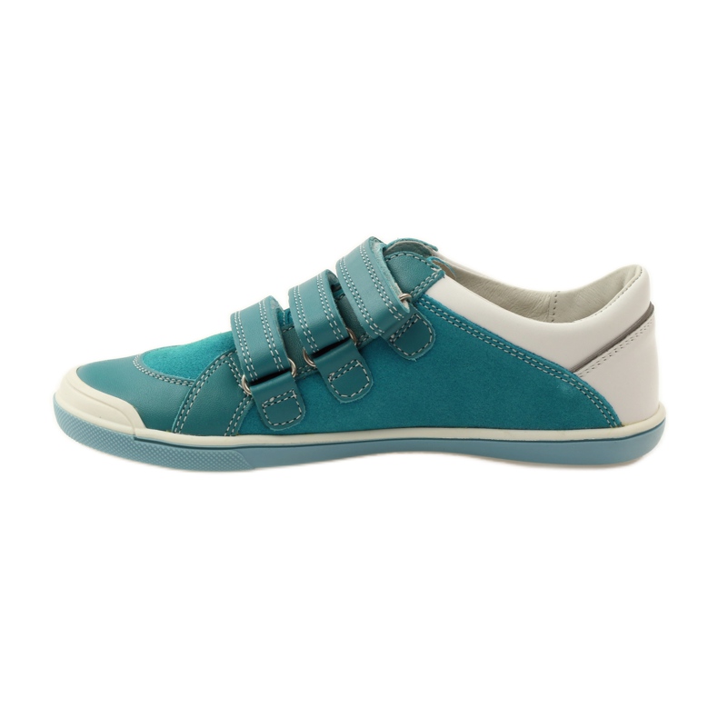 Sapatos de menina com velcro Bartek rosa amarelo azul branco 2