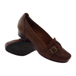 Sapatos baixos Caprice sapatos femininos 24305 marrom 3