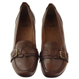 Sapatos baixos Caprice sapatos femininos 24305 marrom 4