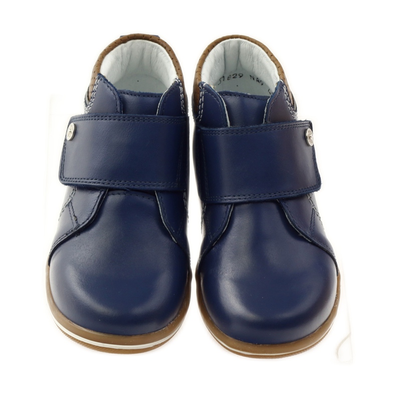 Bota com velcro Bartek 31829 azul marinho azul-marinho marrom 4