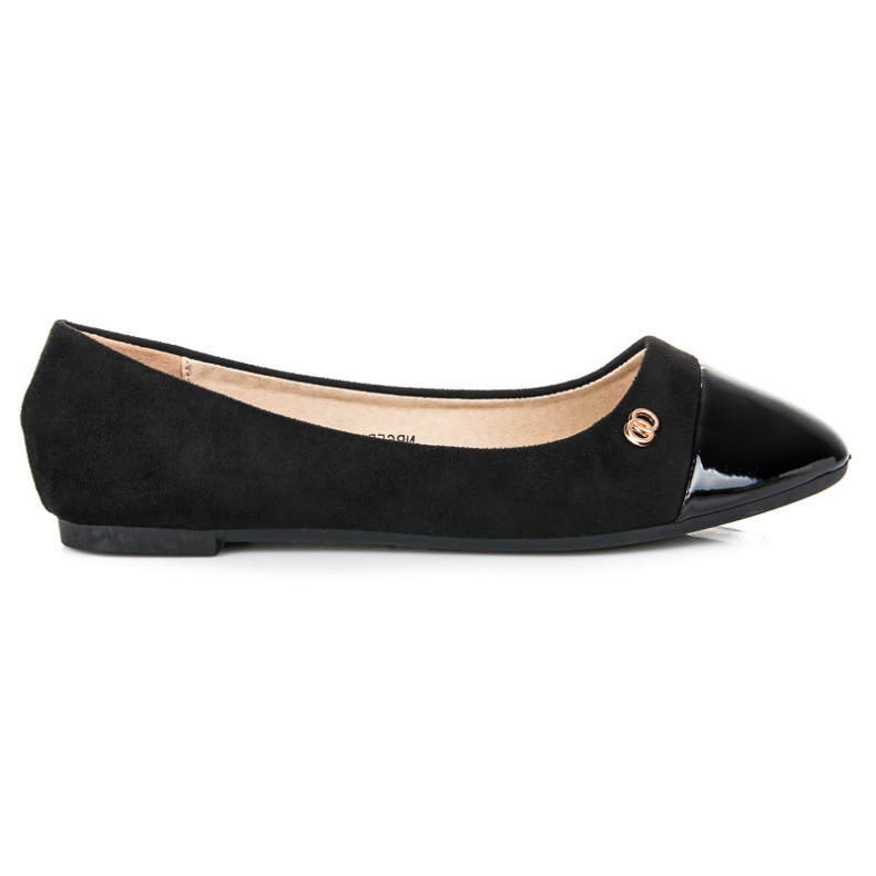 Seastar Bailarinas com bico envernizado preto 1 Seastar Bailarinas com bico envernizado preto 1