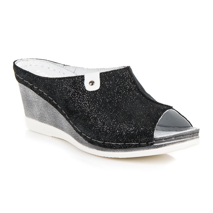 Vinceza Chinelos Black Wedge preto 1