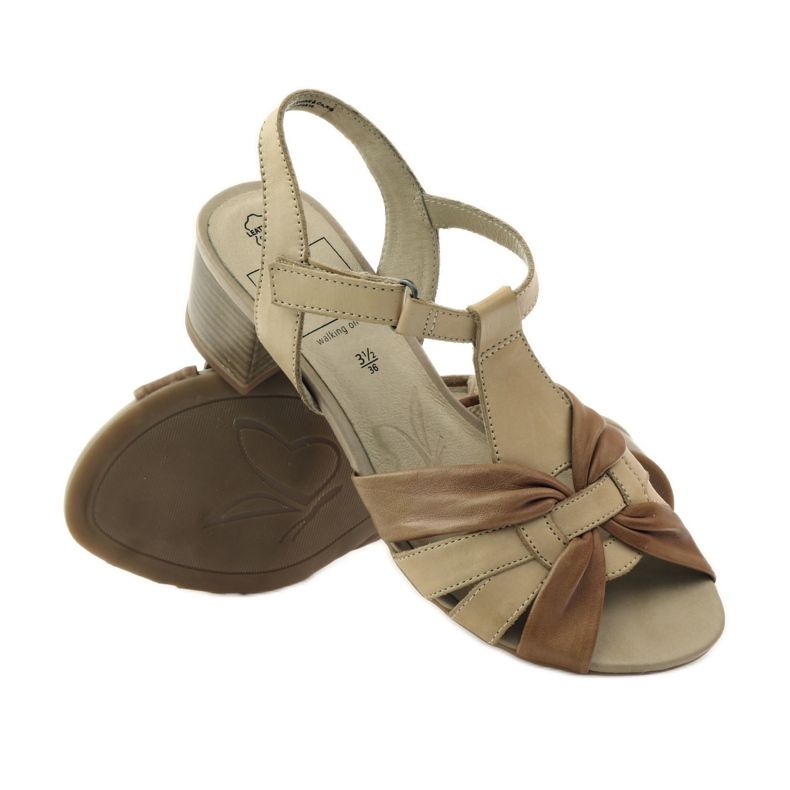 Sandálias Caprice sapatos de mulher 28205 marrom 3