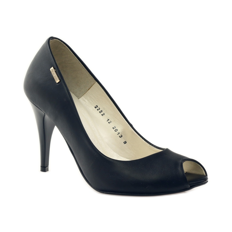 Bombas para mulheres salto alto Neścior 99 preto 1