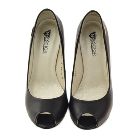 Bombas para mulheres salto alto Neścior 99 preto 4