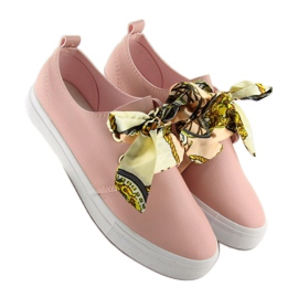 Sapatilhas atadas com fita rosa XL09P Rosa 2