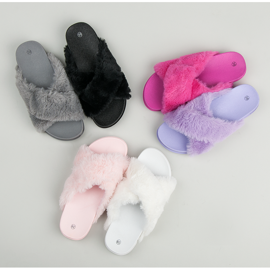 Chinelos de pele elegantes preto 1