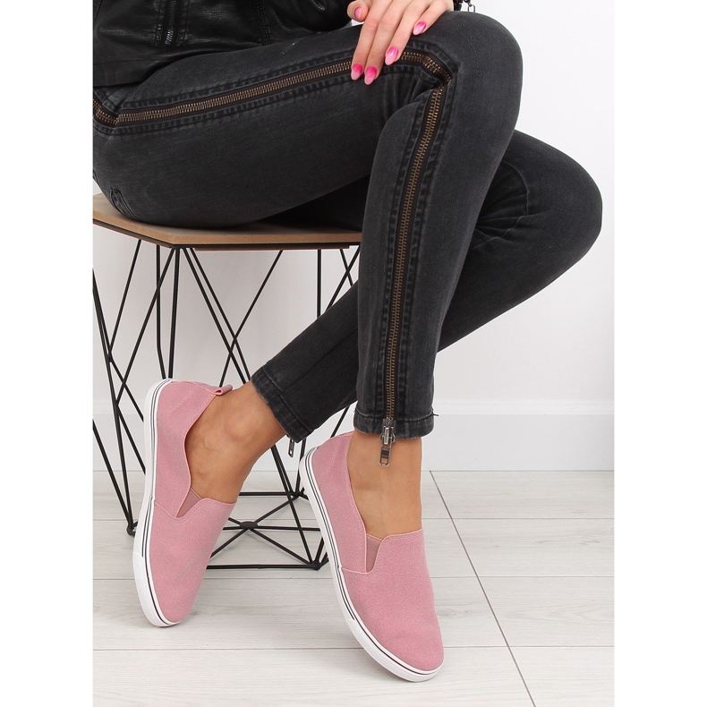 Pink XL07P Tênis slipony rosa 1 Pink XL07P Tênis slipony rosa 1