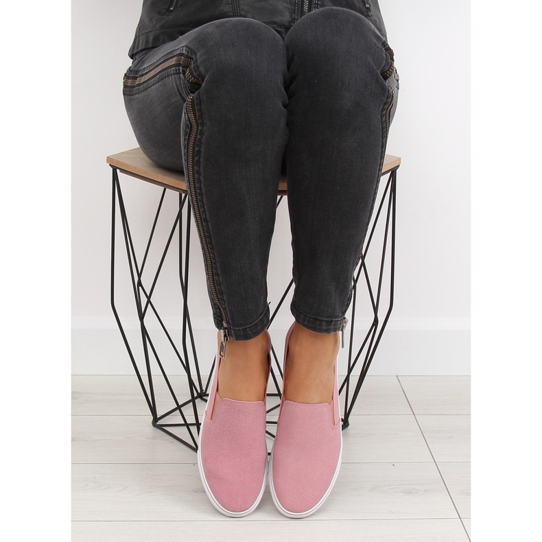 Pink XL07P Tênis slipony rosa 2 Pink XL07P Tênis slipony rosa 2