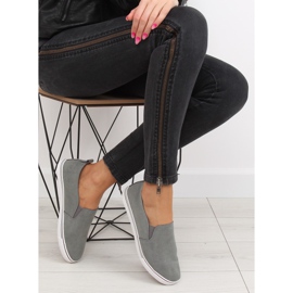 Tênis slipony cinza XL07P D.GRAY 1