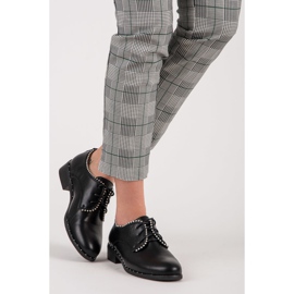 Seastar Sapatos femininos amarrados preto 2