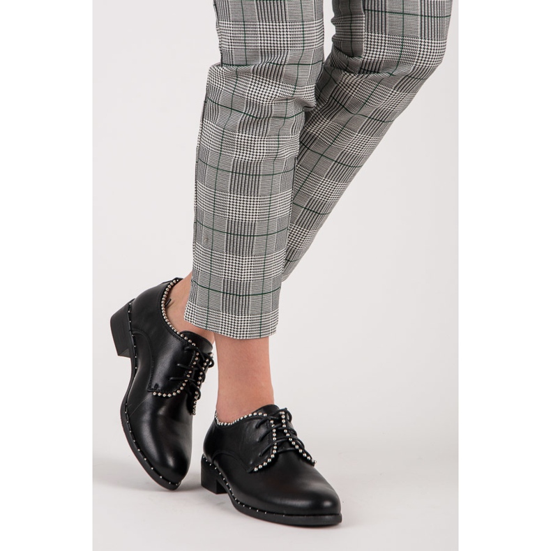 Seastar Sapatos femininos amarrados preto 2