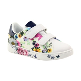 American Club tênis americano com palmilha de couro multicolorido branco 1