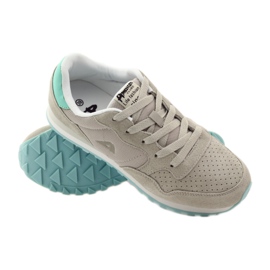 American Club sapatos esportivos de couro americano 6506 cinza multicolorido 3