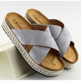 Cinza Chinelos de mulher cinza CK15P cinza 2