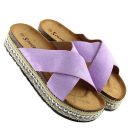 Chinelos de mulher violeta CK15P Roxo tolet 2 Chinelos de mulher violeta CK15P Roxo tolet 2