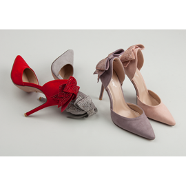 Seastar Salto de camurça com laço roxo 1