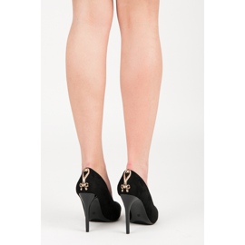 Seastar Salto de camurça com ornamento preto 2