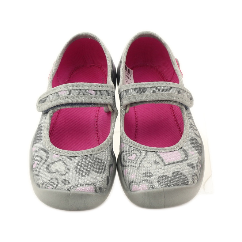 Sapatilhas bailarinas corações Befado 114x284 rosa cinza 4