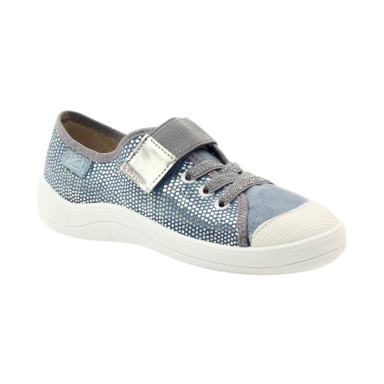Tênis Befado 251y088 Tênis Tênis cinza azul branco 1